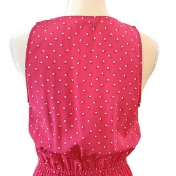 Fossil Silk Sleveeless Tie-Waist Button Down Dress - Picture 12 of 14